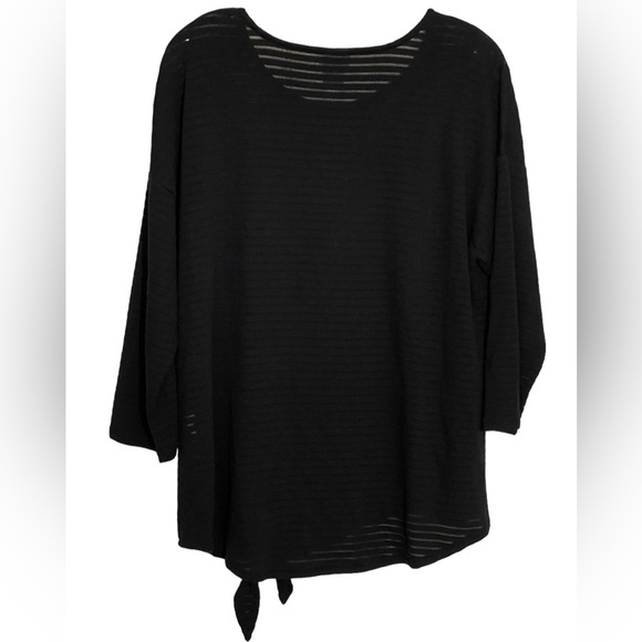 Chico’s Pullover Blouse Black, Size: M (Chico’s Size: 1) - Picture 2 of 3